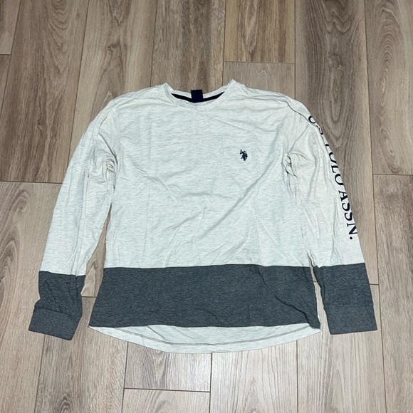 U.S. Polo Assn. Mens Color-blocked LongSleeve Tee Size L - Picture 1 of 3